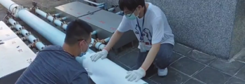 氣凝膠複合毯包覆管路應用